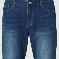 Boton/波顿秋冬新款中蓝色男装休闲牛仔裤百搭直筒牛仔裤