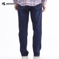 Boton/波顿秋季牛仔裤男士修身休闲宽松潮牌长裤子男