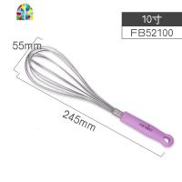 不锈钢小型搅拌器手动搅拌棒烘焙家用鸡蛋面粉奶油手持工具 FENGHOU 法焙客10寸打蛋器