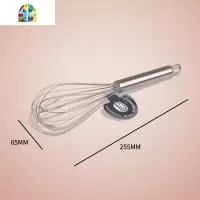 不锈钢手动打蛋器加强型8-20-24寸加厚加粗无磁打蛋器自带开瓶器 FENGHOU 12寸普通型打蛋器推荐家用