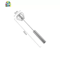 打蛋器家用非电动半自动手动手持式奶油打发器不锈钢打鸡蛋搅拌器 FENGHOU 半自动打蛋器(25cm小号)