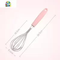 打蛋器手动不锈钢打鸡蛋搅拌器打发奶油厨房家用蛋清油烘焙工具 FENGHOU 粉色大号
