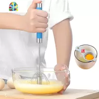 厨房快速的打蛋器半自动飞电动家用不锈钢打发器奶油鸡蛋搅拌器烘 FENGHOU 不锈钢手柄12
