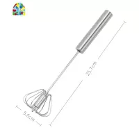 半自动打蛋器家用手动按压式小型蛋清奶油打发器烘焙鸡蛋搅拌器棒 FENGHOU 半自动-桔红色
