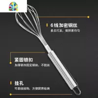 不锈钢手动打发奶油鸡蛋小型搅拌棒家用烘焙工具蛋抽烘焙打蛋器 FENGHOU 201款中号打蛋器[长27厘米]