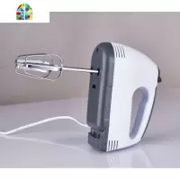 圆气满满电动打蛋器家用打自动奶油搅拌机手持式烘焙和面蛋糕搅拌 FENGHOU 银色350w不锈钢