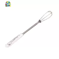 迷你打蛋器儿童可爱卡通不锈钢搅拌器 和面棒DIY烘培工具 FENGHOU 蓝色猫