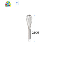 手动打蛋器 打鸡蛋搅拌器不锈钢搅拌杆 器奶油鸡蛋烘焙工具商用 FENGHOU 12寸34cm