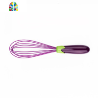 家用硅胶打蛋器 手工手动搅拌器 硅胶手摇打蛋器 搅鸡蛋烘焙工具 FENGHOU 茄子手柄大号27.8CM长