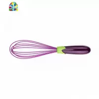 家用硅胶打蛋器 手工手动搅拌器 硅胶手摇打蛋器 搅鸡蛋烘焙工具 FENGHOU 茄子手柄小号25CM长