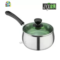 加厚304不锈钢奶锅不粘锅手柄汤锅电磁炉锅具14cm16cm FENGHOU 14cm
