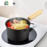 不锈钢奶锅宝宝辅食锅婴儿不粘锅泡面煮面牛奶热奶家用燃气小煮锅 FENGHOU 泰式风情不粘小奶锅[16cm]