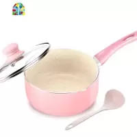 不粘锅奶锅汤锅宝宝辅食泡面牛奶锅煮粥迷你蛋饺燃气电磁炉 FENGHOU 18煎锅无盖