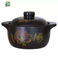 封后[天天]砂锅炖锅陶瓷锅煲汤可高温瓷煲米线锅土豆煲茄子煲 FENGHO 2.5L牡丹花加厚款(2-4人)新疆西藏不