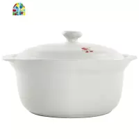 米线砂锅可高温陶瓷煲汤锅炖锅明火家用燃气炖肉煲仔饭小沙锅 FENGHOU 1800ML口径20cm高9cm带托盘
