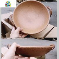 土锅热菜锅炖锅内无釉砂锅陶瓷可高温煮菜煲柴炉炭炉酒精蜡炉 FENGHOU 27cm大号土锅