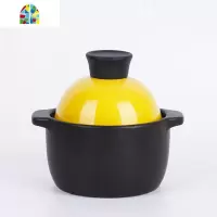 简约粉色韩式陶瓷锅小砂锅 砂锅家用 燃气明火可高温沙锅炖锅 FENGHOU 0.8L(粉色盖)
