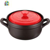 封后干烧炒菜家用烤红薯明火炖汤可高温土沙煲粥坤博陶瓷砂锅煲汤 FENGHO 4.8升[黄色盖]4、5人煲汤煲粥烤鱼烤鸡盐