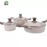 不粘锅套组套 28CM深煎炒锅+24CM汤锅+CM奶锅 FENGHOU套锅