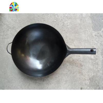 饭店专用炒锅炒勺铁锅厨师用锅炒菜锅熟铁锅 炒瓢 概不议价 FENGHOU 33cm稍厚约2.2斤+平盖