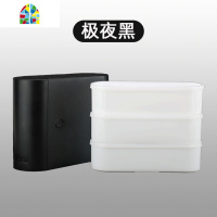 封后便携便当盒上班族健身水果饭盒学生餐盒分隔不串味微波可加热 FE LUNCHBOXUINT粉+餐具塑料勺筷