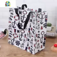 手提帆布袋手拎收纳袋饭盒便当包午餐带饭手提袋购物袋学生帆布袋 FENGHOU 手提袋猫头鹰