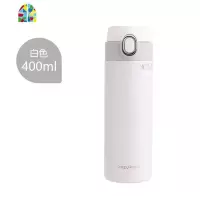 316不锈钢保温杯男女士学生便携水杯简约ins创意个性潮流杯子 FENGHOU 白色-400ml