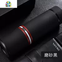 学生保温杯男磨砂面泡茶带滤网创意简约风不漆个性水杯子潮流女 FENGHOU 黑色500ml