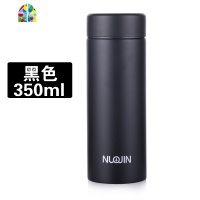 保温杯办公茶杯带过滤网男女双层真空304不锈钢水杯可刻字定制礼品 FENGHOU 酒红色色430毫升