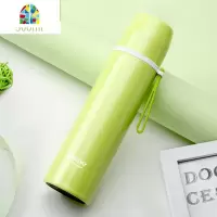 保温杯带盖带杯子男女士便携学生韩版清新文艺刻字定制瓶 FENGHOU 粉色500ml