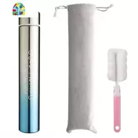 保温杯男便携细长款女个性创意潮流水杯子简约清新森系网红高颜值 FENGHOU 260渐变蓝色