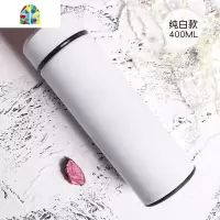 CICG个性潮流便携磨砂智能保温杯男士泡茶随手水杯304不锈钢杯子 FENGHOU CICG字母款+绒杯袋