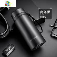 大容量保温杯男女1000ml便携泡茶杯子户外车载不锈钢水杯保温水壶 FENGHOU 流光金-1100ml