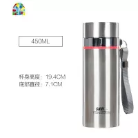 大容量304不锈钢1000ml保温杯双层加厚男士泡茶杯1L车载防漏水杯 FENGHOU 双狮本色加厚1000ml+杯套刷