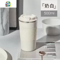 保温杯咖啡杯便携男女学生316不锈钢简约ins潮流车载水杯子 FENGHOU 纯黑
