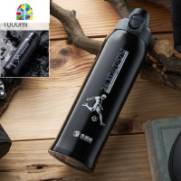 保温杯大容量1000ml男女士便携316不锈钢大号运动水壶杯子 FENGHOU 石榴红1000ML