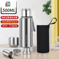 封后全钢316不锈钢保温杯男1升大号1000大容量水壶1200ml户外便携1.5l FE 800ml黑色(316)+双节