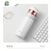 茶水分离杯内胆泡茶杯网红保温杯女便携水杯子男 FENGHOU 知性白--370ML