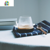 设计感富士山锥形耐热可高温玻璃杯咖啡杯啤酒杯饮料杯 FENGHOU