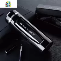 玻璃杯水杯创意双层防摔杯子男士女便携随手杯带盖刻字拍下默认定制不退换LOGO FENGHOU