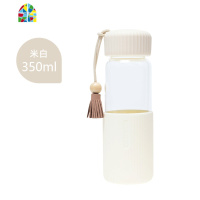 流苏玻璃杯清新可爱便携水杯网红女学生ins风简约森系少女心杯子 FENGHOU