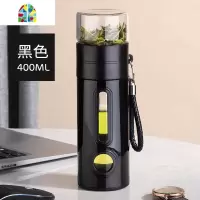 茶水分离玻璃杯便携双层水杯男女士防摔过滤茶杯创意大容量泡茶杯 FENGHOU