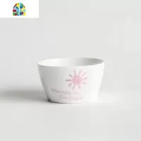 创意北欧陶瓷家用吃饭碗微波炉米饭情侣甜品沙拉早餐水果 FENGHOU 蓝桃心方口碗