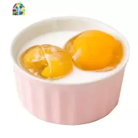 舒芙蕾烤碗陶瓷创意双皮奶甜品碗可爱布丁杯蒸蛋糕碗烤箱模具烤盅 FENGHOU 舒芙蕾烤碗-深蓝色