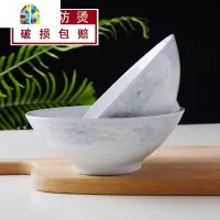 景德镇6英寸老式陶瓷汤面饭碗大碗家用单个装菜碗蓝边釉下彩菜碗 FENGHOU 6英寸戈三大繁花似锦5个无腰线