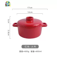 创意陶瓷带盖甜品碗家用炖盅烤碗辅食蒸鸡蛋碗双耳汤碗蒸碗可高温 FENGHOU 蓝色