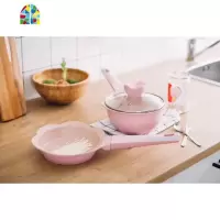 家居好伴侣~韩国不粘锅 可选小奶锅/炒锅/汤锅 FENGHOU 炒锅(红色)预售30天
