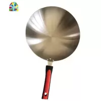 老式炒菜锅无涂层锅圆底燃气灶适用家用生态传统炒锅熟铁锅 FENGHOU 直径36厘米