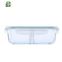 家用食物密封盒微波炉饭盒玻璃便当盒耐热分隔保鲜盒便当碗 FENGHOU