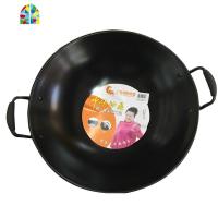 上海福如 双耳锅 炒锅 用铲双耳无涂层炒锅煤气炉38-45cm FENGHOU 抛光铸铲